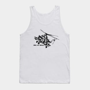 Famous army and transport helicopter - MI -17 (Mi-8M) Hip Tank Top